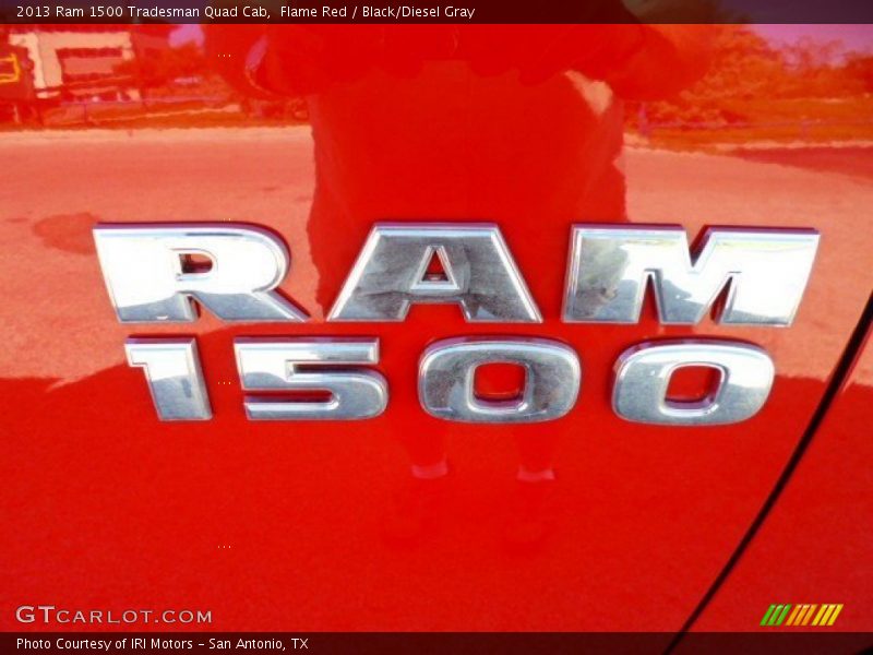 Flame Red / Black/Diesel Gray 2013 Ram 1500 Tradesman Quad Cab