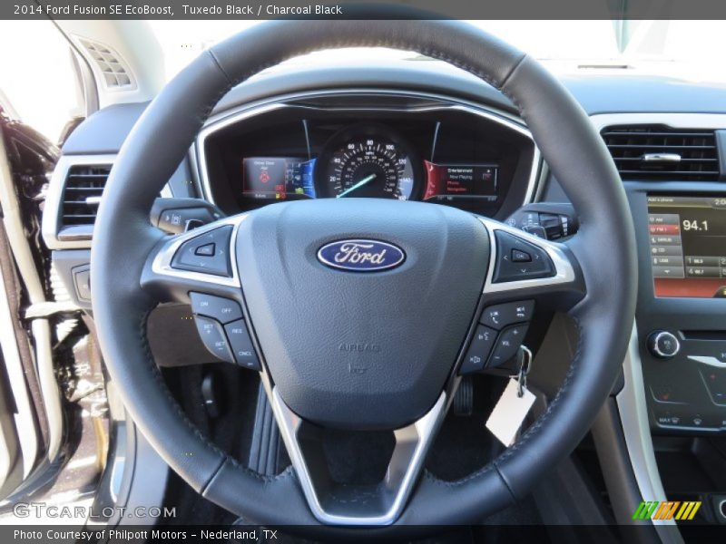 Tuxedo Black / Charcoal Black 2014 Ford Fusion SE EcoBoost
