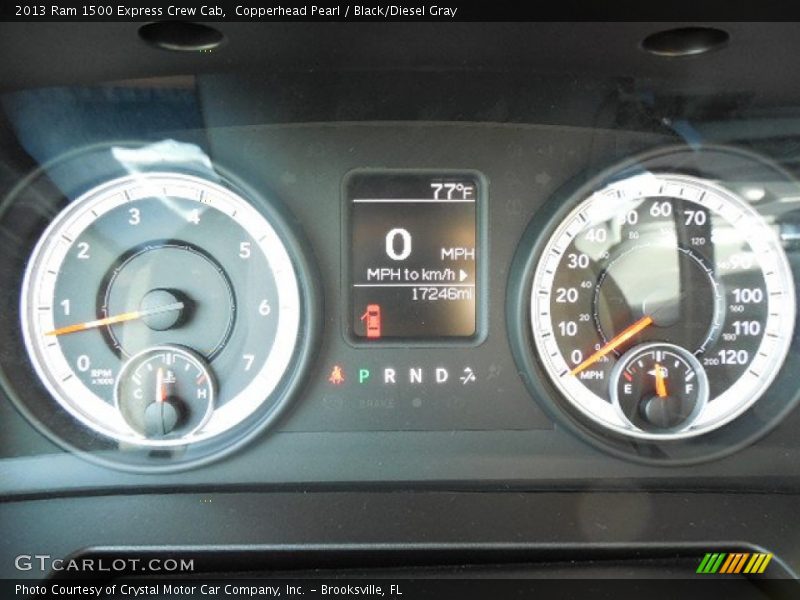 Copperhead Pearl / Black/Diesel Gray 2013 Ram 1500 Express Crew Cab