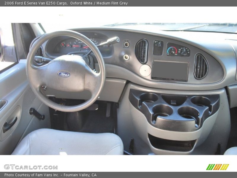 Oxford White / Medium Flint Grey 2006 Ford E Series Van E250 Cargo