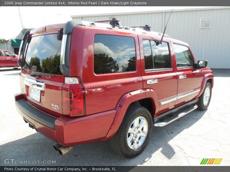 Inferno Red Pearl / Dark Khaki/Light Graystone 2006 Jeep Commander Limited 4x4