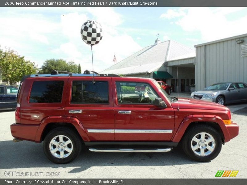 Inferno Red Pearl / Dark Khaki/Light Graystone 2006 Jeep Commander Limited 4x4