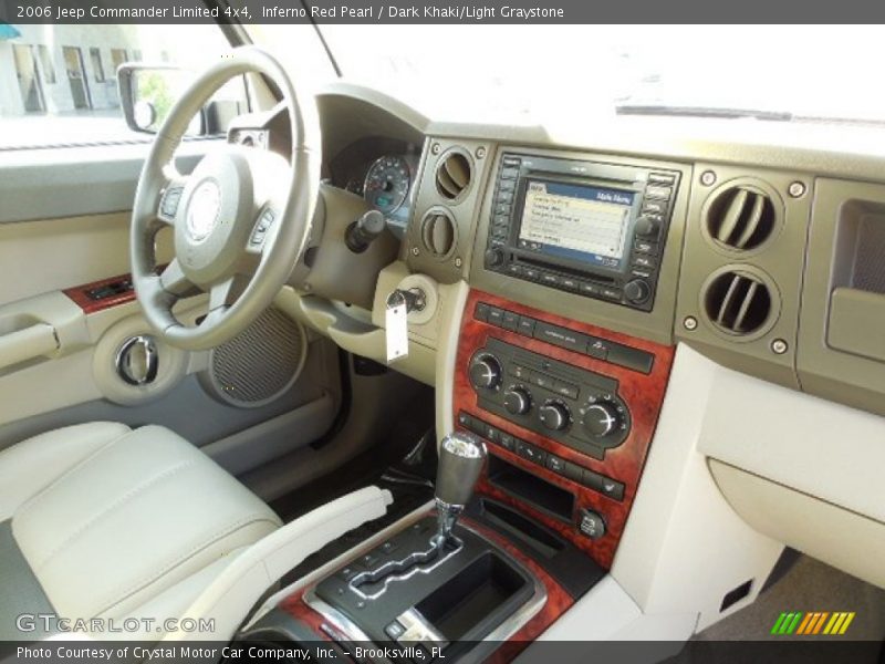 Inferno Red Pearl / Dark Khaki/Light Graystone 2006 Jeep Commander Limited 4x4