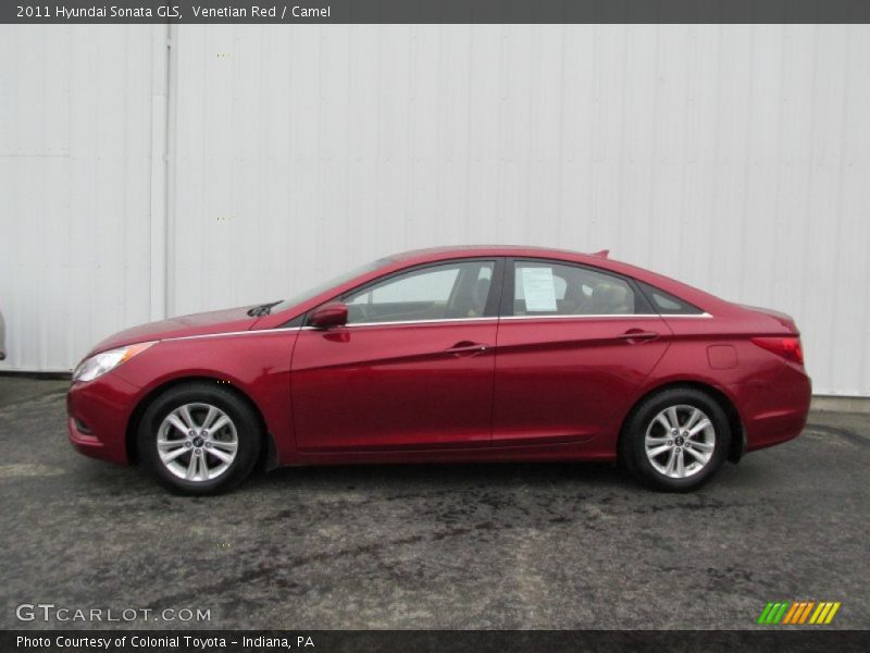 Venetian Red / Camel 2011 Hyundai Sonata GLS