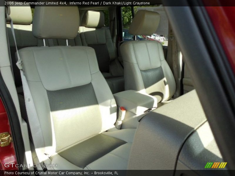 Inferno Red Pearl / Dark Khaki/Light Graystone 2006 Jeep Commander Limited 4x4