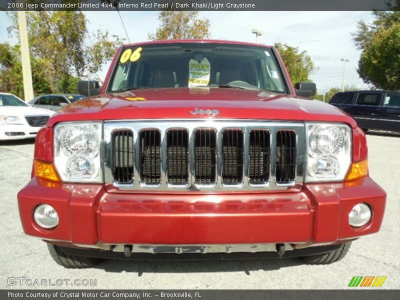 Inferno Red Pearl / Dark Khaki/Light Graystone 2006 Jeep Commander Limited 4x4