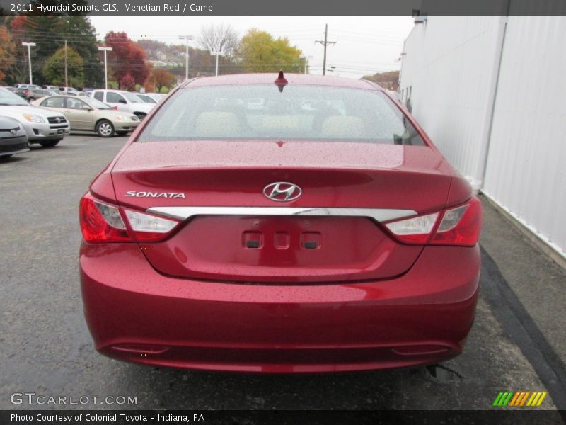 Venetian Red / Camel 2011 Hyundai Sonata GLS