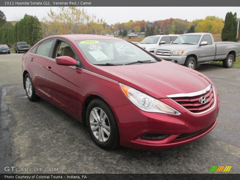 Venetian Red / Camel 2011 Hyundai Sonata GLS