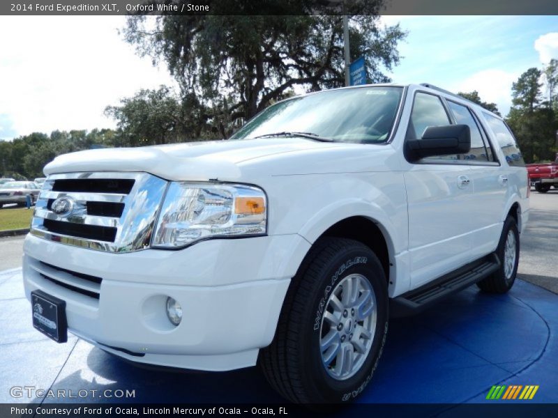 Oxford White / Stone 2014 Ford Expedition XLT