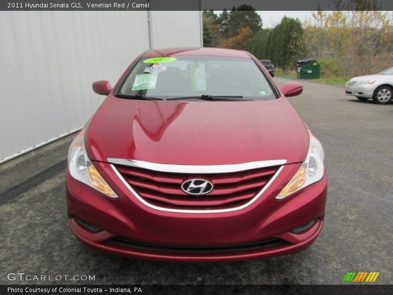 Venetian Red / Camel 2011 Hyundai Sonata GLS