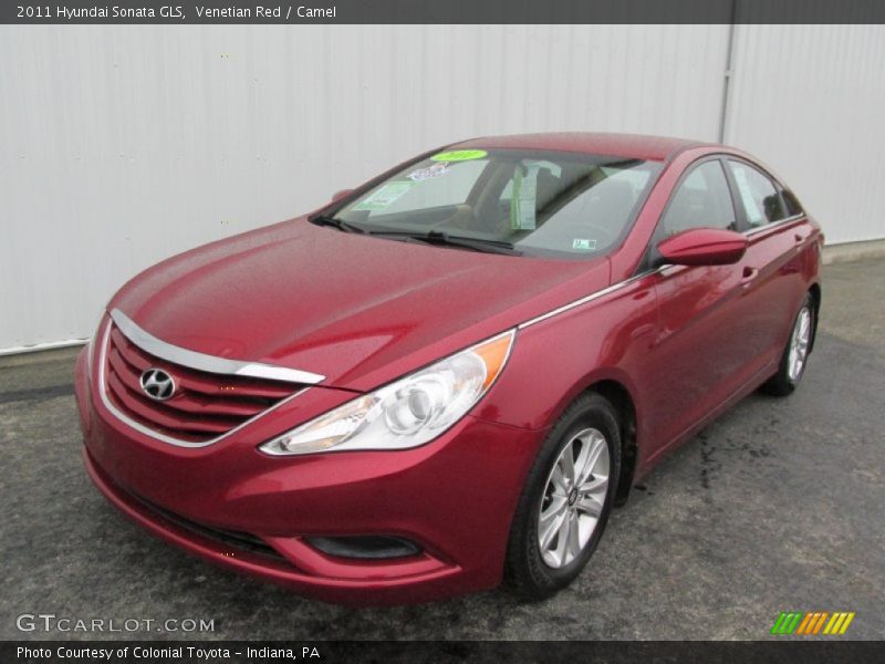 Venetian Red / Camel 2011 Hyundai Sonata GLS