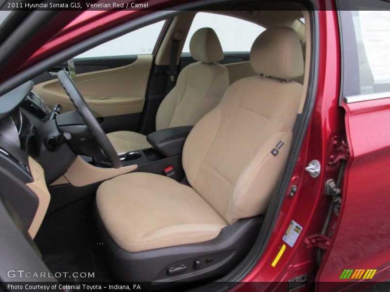 Venetian Red / Camel 2011 Hyundai Sonata GLS