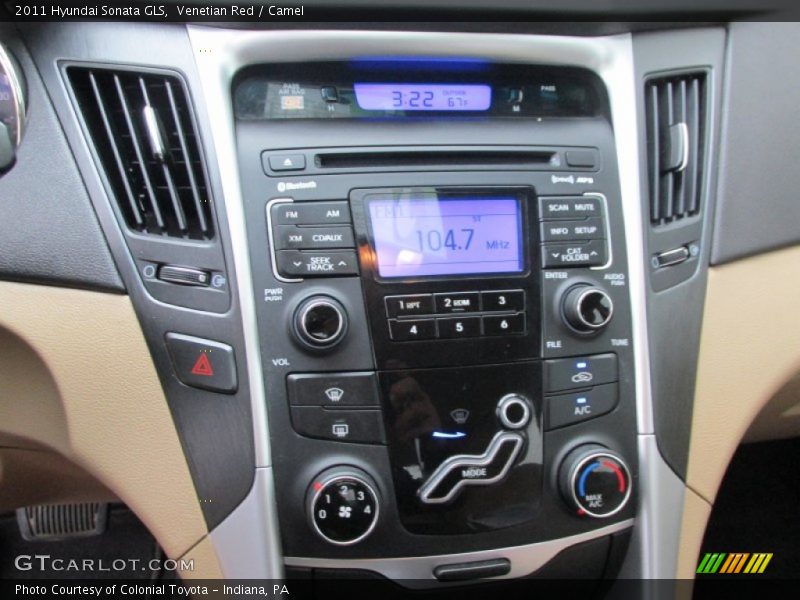 Venetian Red / Camel 2011 Hyundai Sonata GLS