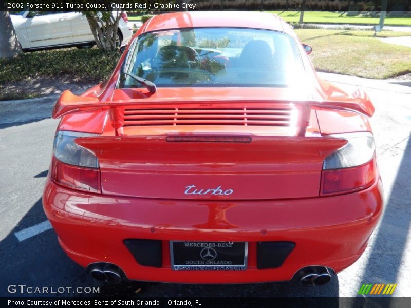 Guards Red / Graphite Grey 2002 Porsche 911 Turbo Coupe