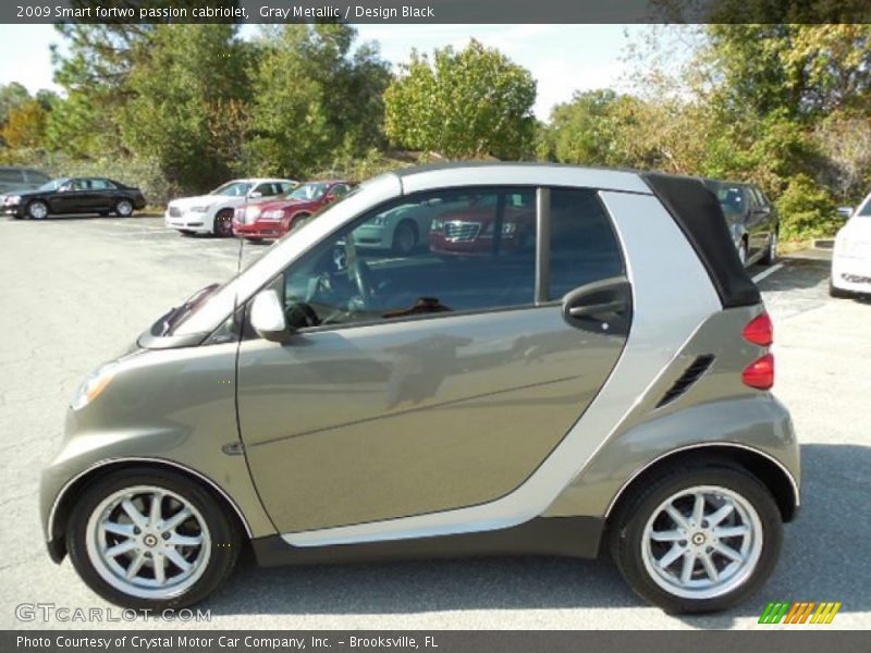 Gray Metallic / Design Black 2009 Smart fortwo passion cabriolet