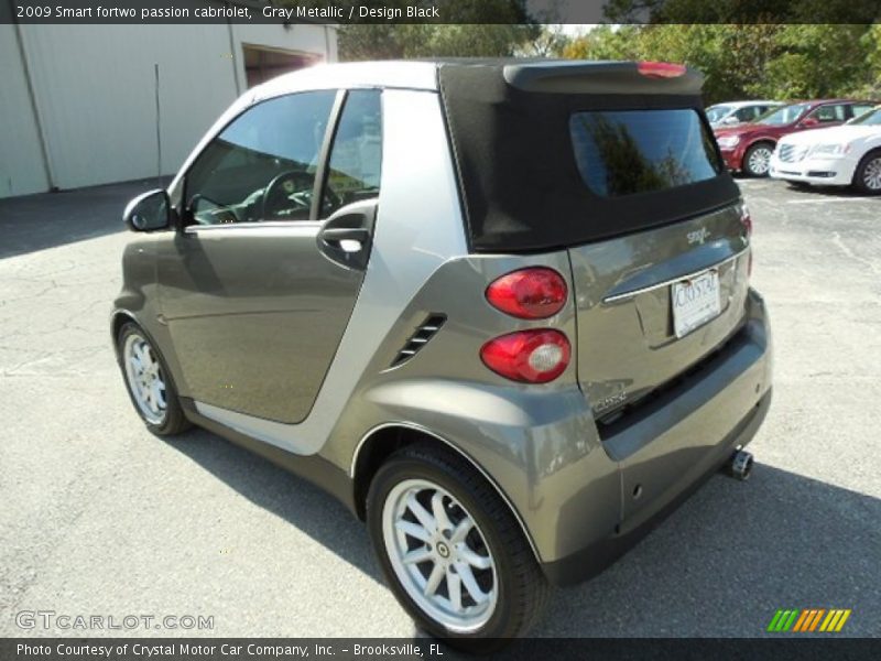 Gray Metallic / Design Black 2009 Smart fortwo passion cabriolet