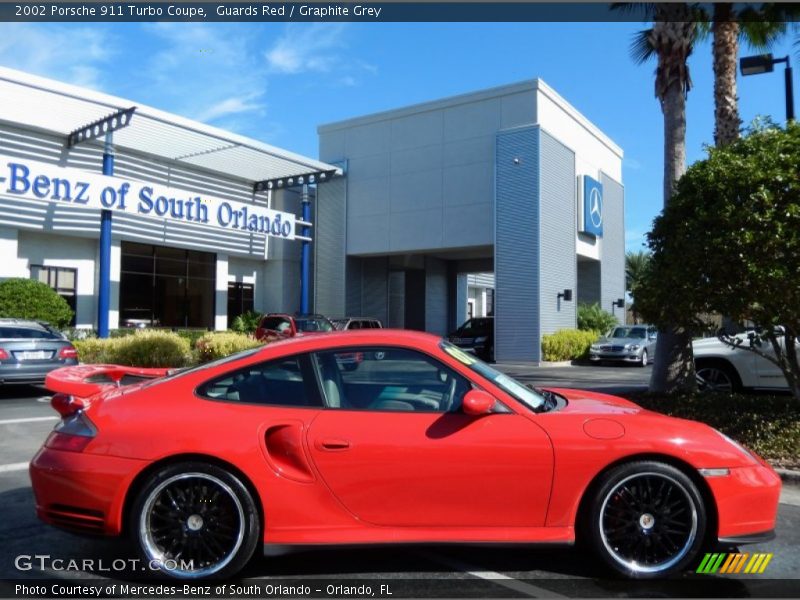 Guards Red / Graphite Grey 2002 Porsche 911 Turbo Coupe