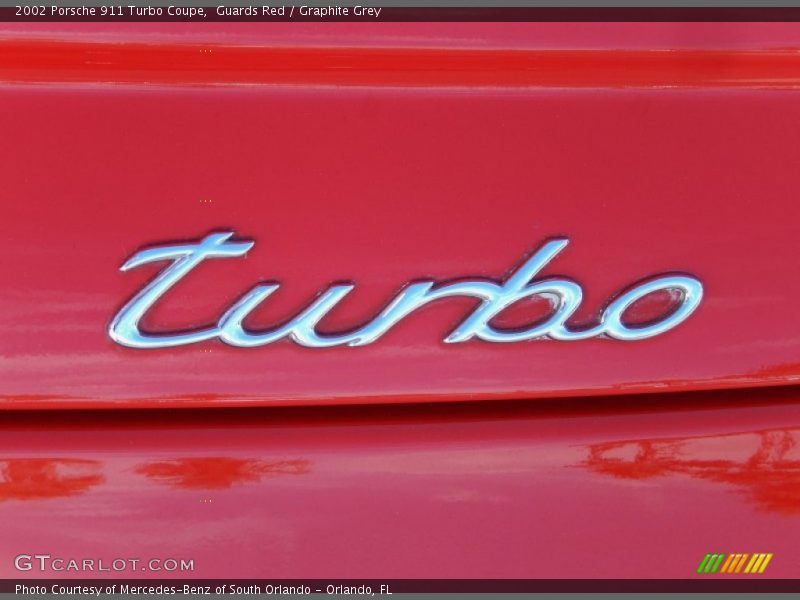 Guards Red / Graphite Grey 2002 Porsche 911 Turbo Coupe