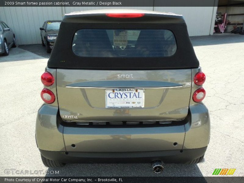 Gray Metallic / Design Black 2009 Smart fortwo passion cabriolet
