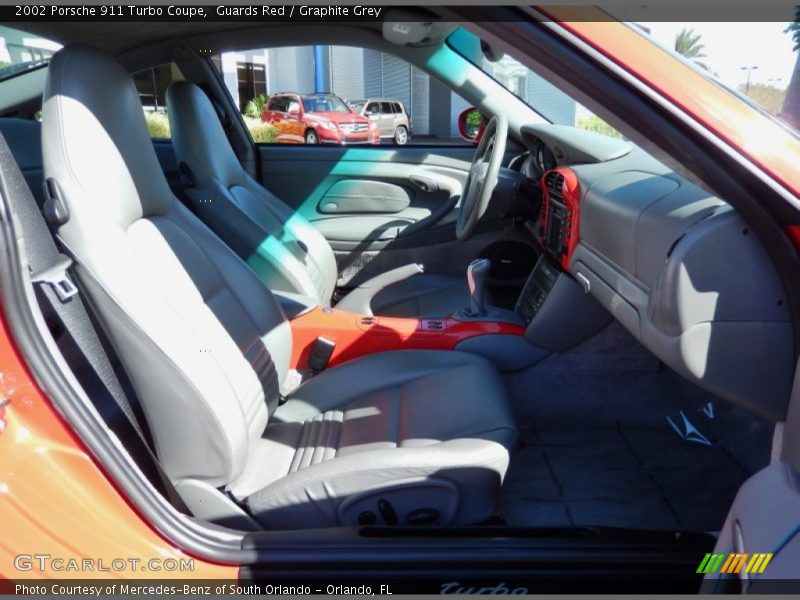 Guards Red / Graphite Grey 2002 Porsche 911 Turbo Coupe