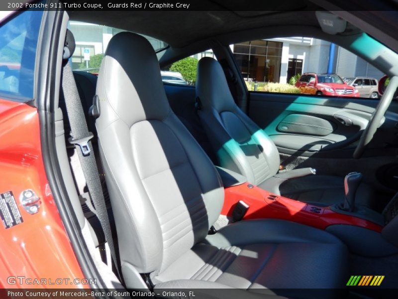 Guards Red / Graphite Grey 2002 Porsche 911 Turbo Coupe