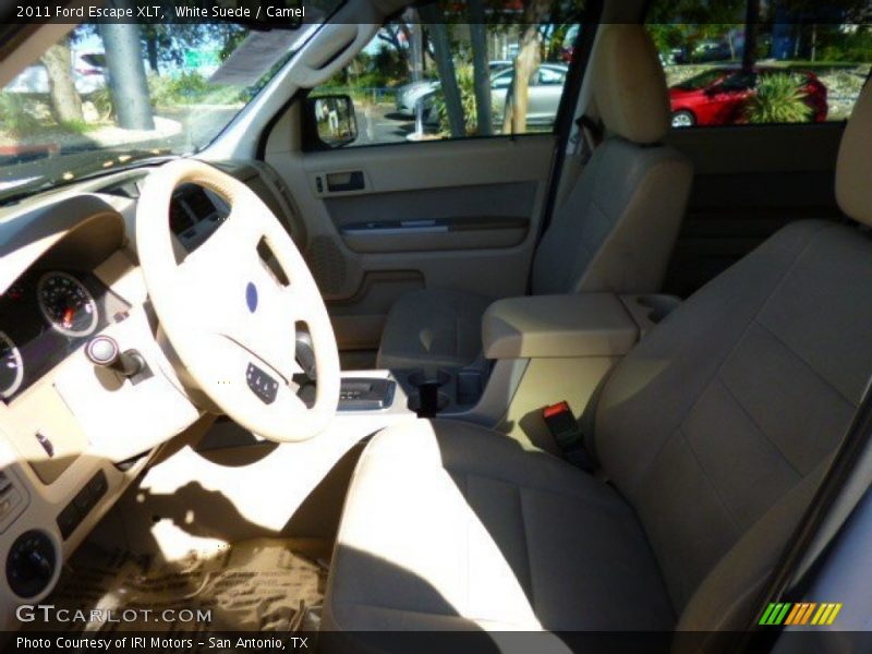 White Suede / Camel 2011 Ford Escape XLT