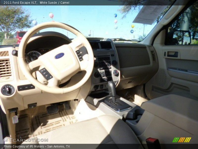 White Suede / Camel 2011 Ford Escape XLT