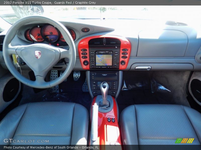Guards Red / Graphite Grey 2002 Porsche 911 Turbo Coupe