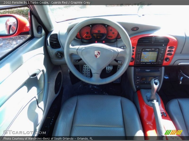 Guards Red / Graphite Grey 2002 Porsche 911 Turbo Coupe
