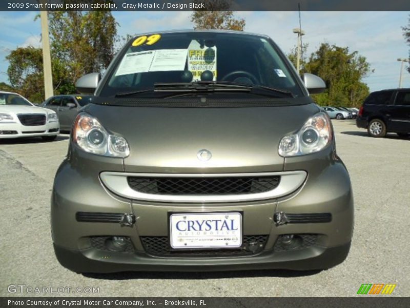 Gray Metallic / Design Black 2009 Smart fortwo passion cabriolet