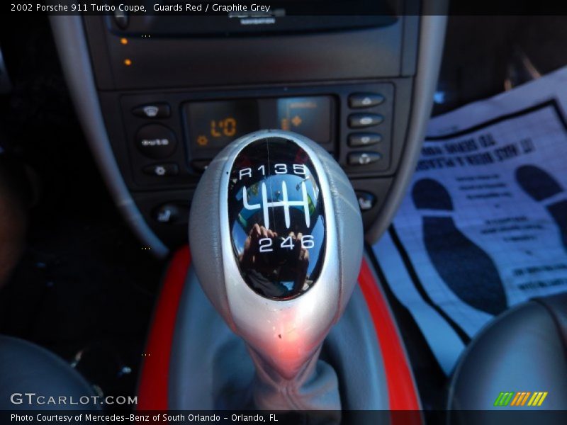 Guards Red / Graphite Grey 2002 Porsche 911 Turbo Coupe