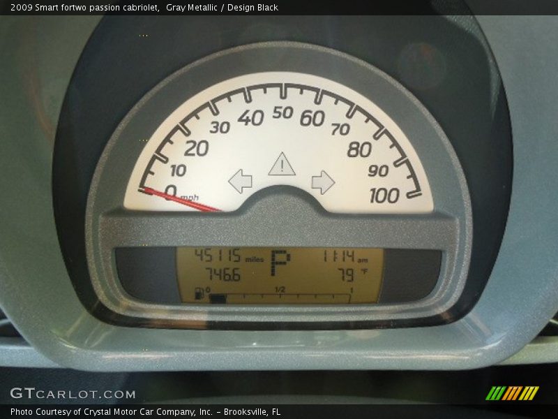 Gray Metallic / Design Black 2009 Smart fortwo passion cabriolet