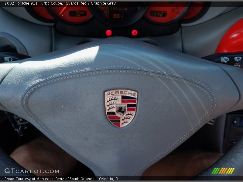 Guards Red / Graphite Grey 2002 Porsche 911 Turbo Coupe