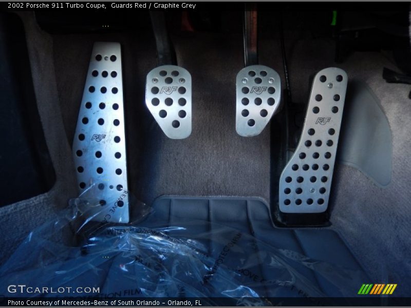 Guards Red / Graphite Grey 2002 Porsche 911 Turbo Coupe