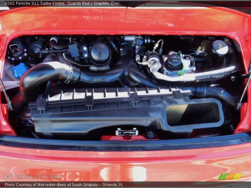 Guards Red / Graphite Grey 2002 Porsche 911 Turbo Coupe
