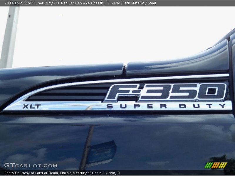 Tuxedo Black Metallic / Steel 2014 Ford F350 Super Duty XLT Regular Cab 4x4 Chassis