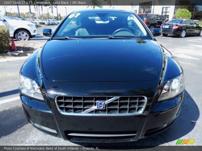Solid Black / Off-Black 2007 Volvo C70 T5 Convertible