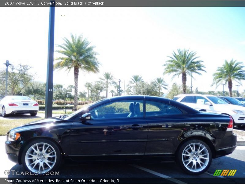 Solid Black / Off-Black 2007 Volvo C70 T5 Convertible