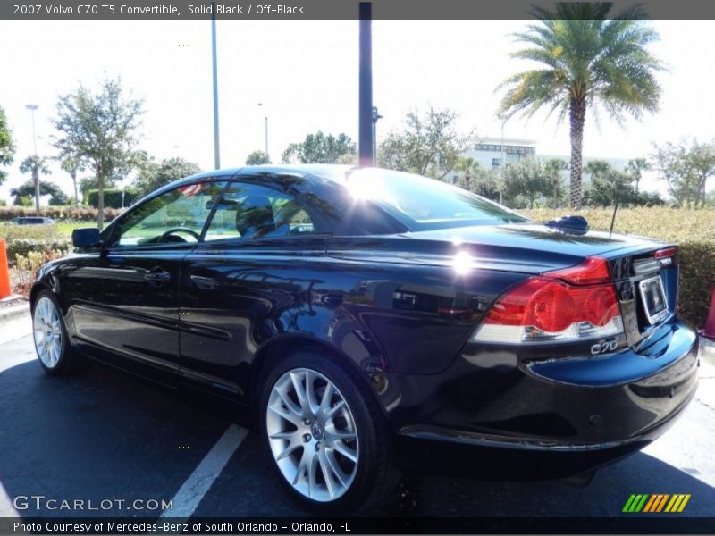 Solid Black / Off-Black 2007 Volvo C70 T5 Convertible