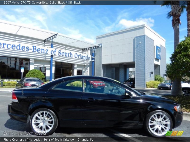 Solid Black / Off-Black 2007 Volvo C70 T5 Convertible