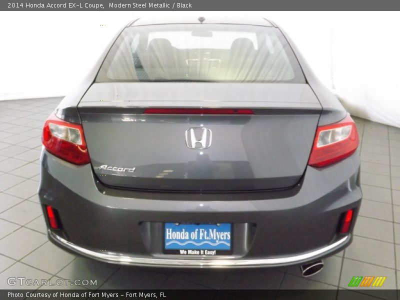 Modern Steel Metallic / Black 2014 Honda Accord EX-L Coupe