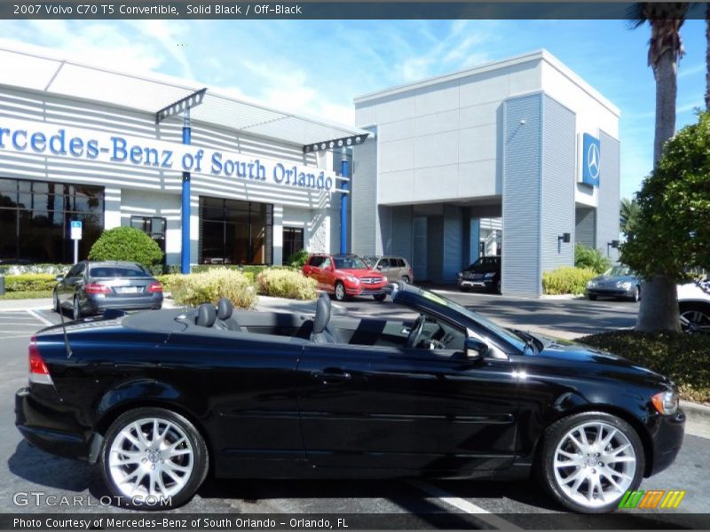 Solid Black / Off-Black 2007 Volvo C70 T5 Convertible