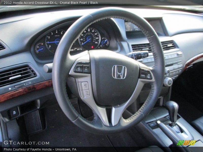 Crystal Black Pearl / Black 2012 Honda Accord Crosstour EX-L
