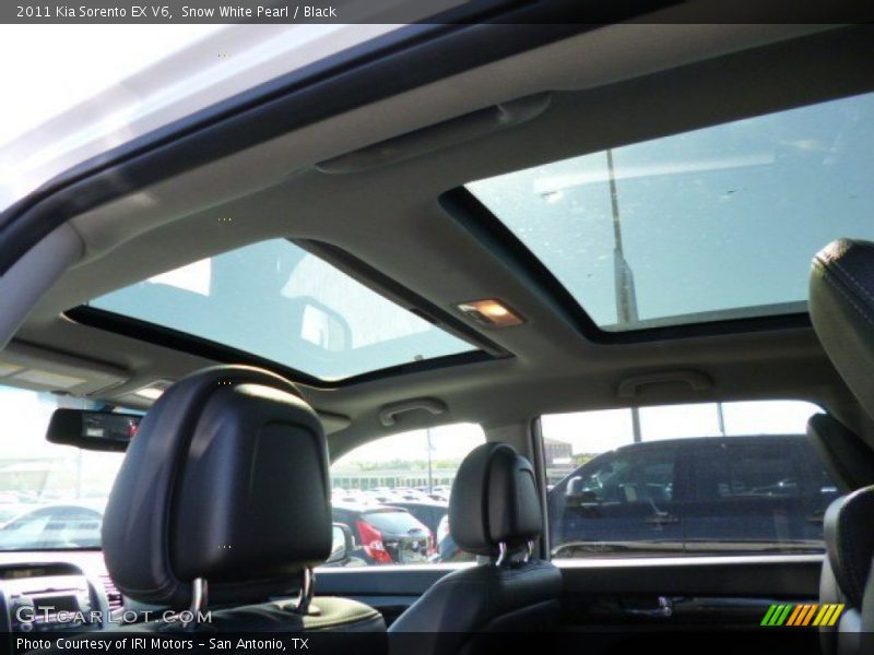 Snow White Pearl / Black 2011 Kia Sorento EX V6