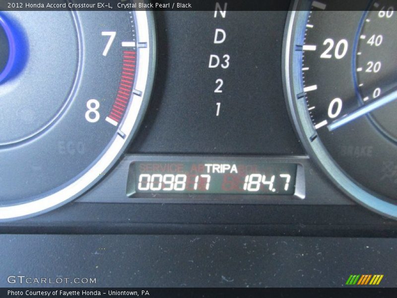 Crystal Black Pearl / Black 2012 Honda Accord Crosstour EX-L