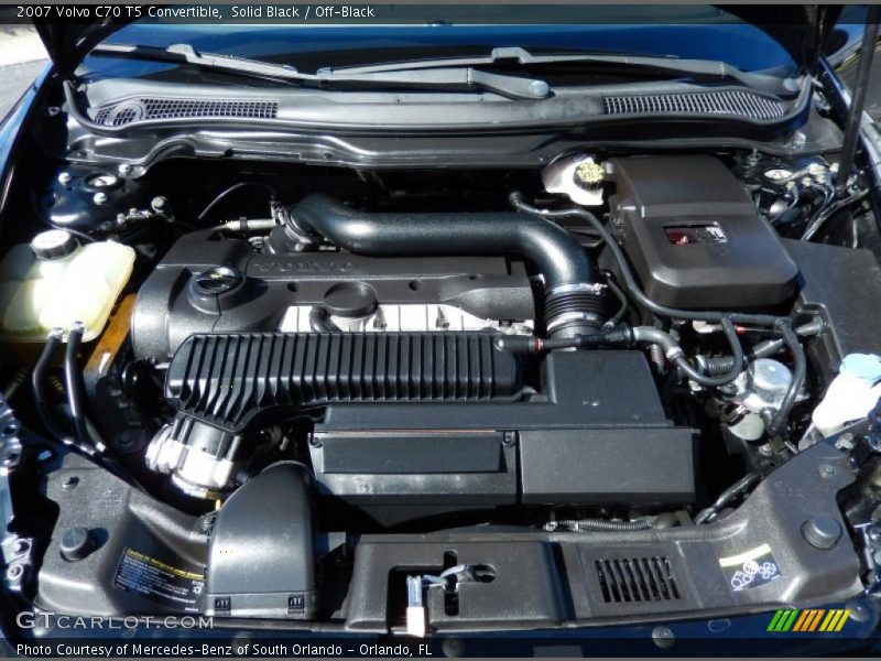 Solid Black / Off-Black 2007 Volvo C70 T5 Convertible