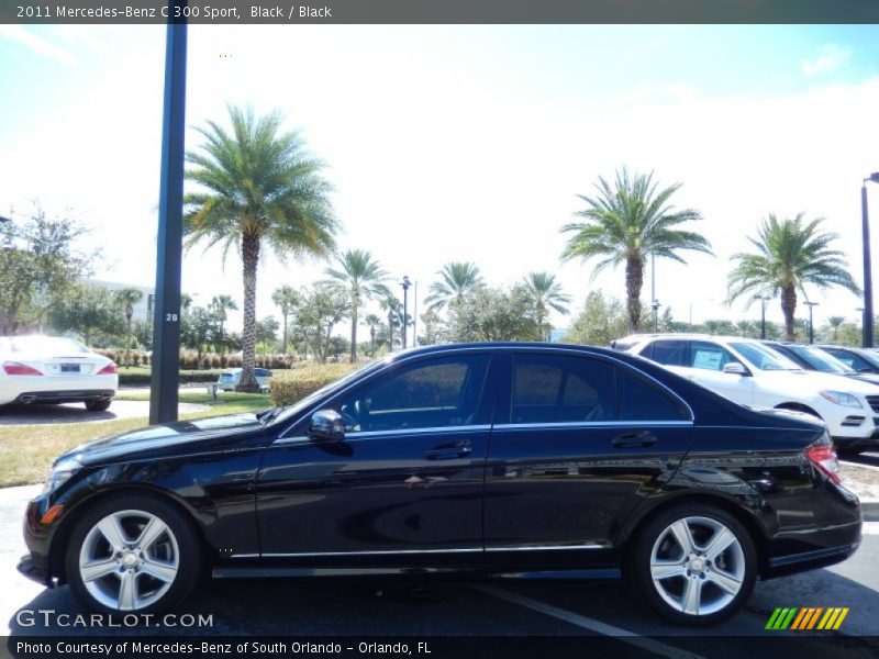 Black / Black 2011 Mercedes-Benz C 300 Sport