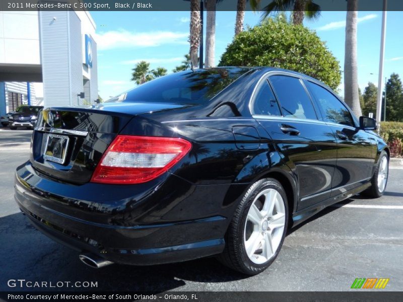 Black / Black 2011 Mercedes-Benz C 300 Sport