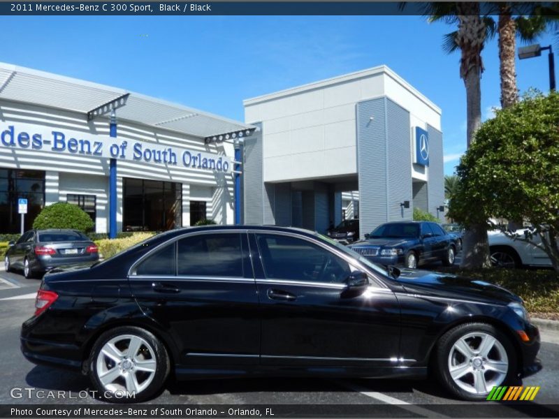 Black / Black 2011 Mercedes-Benz C 300 Sport