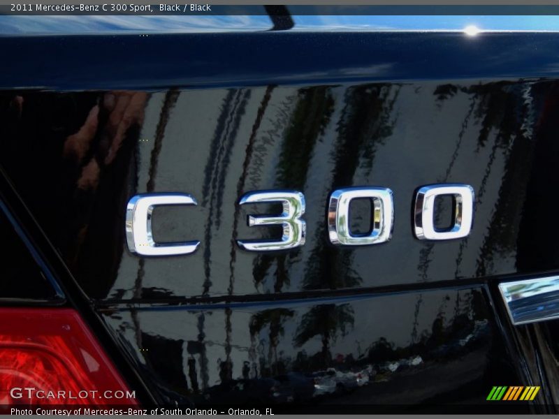Black / Black 2011 Mercedes-Benz C 300 Sport